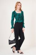 6543 Örme Pantolon - Siyah resmi